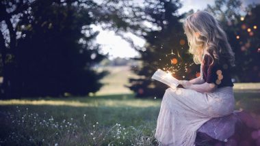 girl with book
