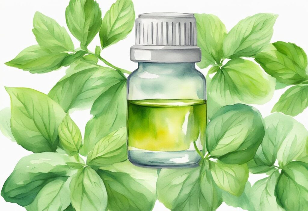 painting of Peppermint oil